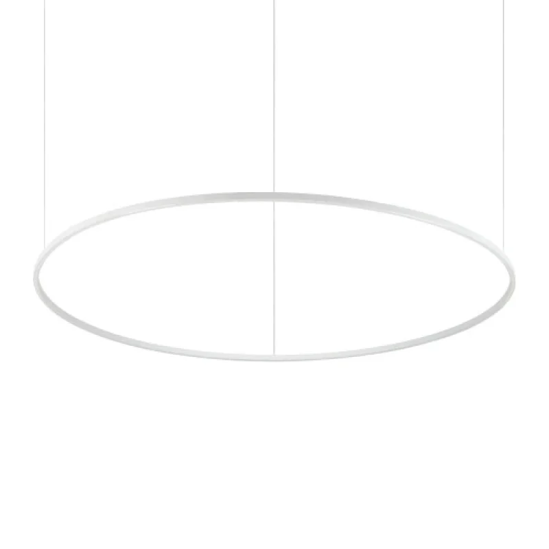 LED пендели и полилеи Oracle SLIM SP D150 ROUND W 342191 – Ideal Lux LED пендел в матово бял, 77W, 4000K, IP20
