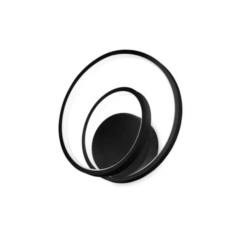 Wall Lights Oz AP BLACK 2700K 342238 – Ideal Lux LED wall light in black, 26W, 2700K, IP20