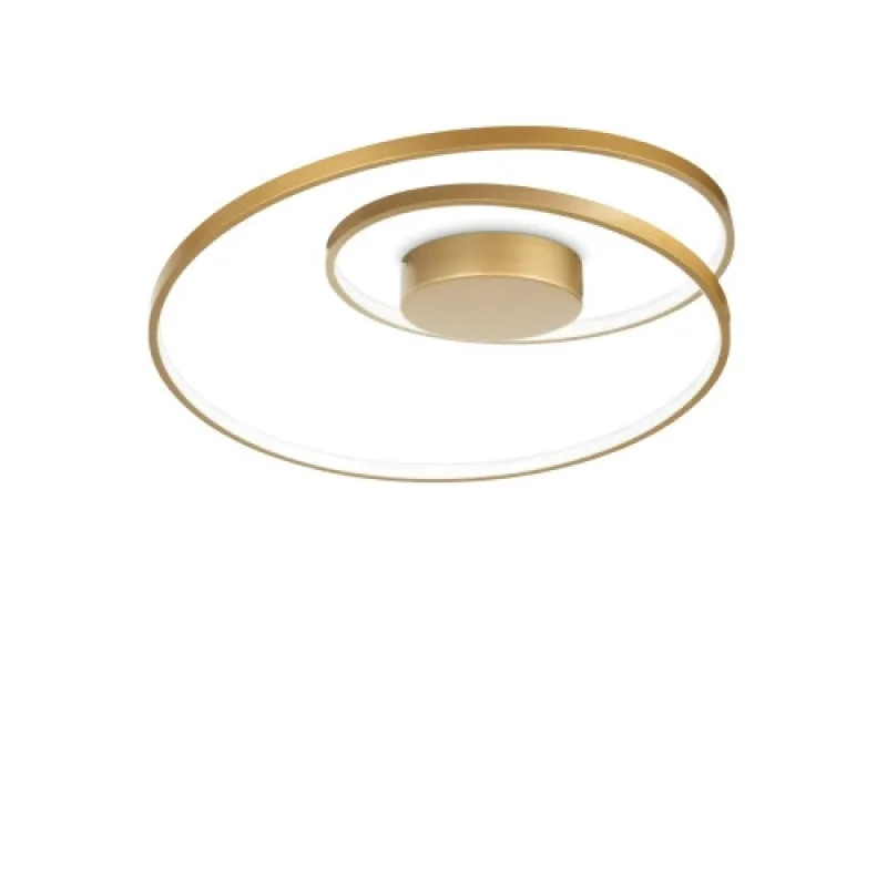 LED плафони Oz PL BRASS 2700K 342306 – Ideal Lux LED плафон в месинг, 47W, 2700K, IP20
