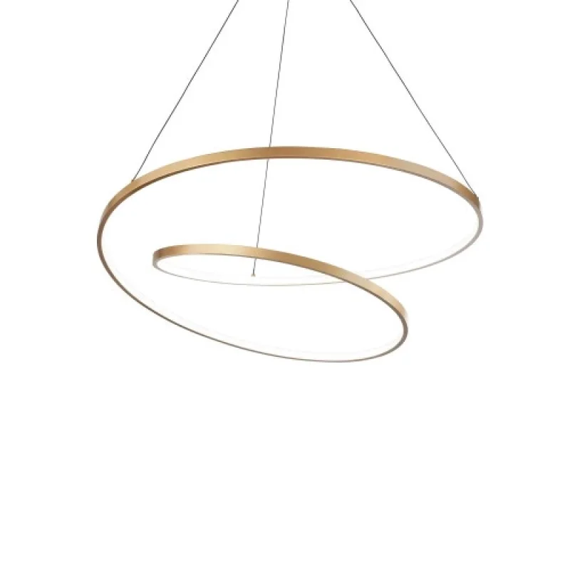LED Pendants & Chandeliers Oz SP D60 BRASS 2700K 342368 – Ideal Lux LED pendant in brass, 47W, 2700K, IP20
