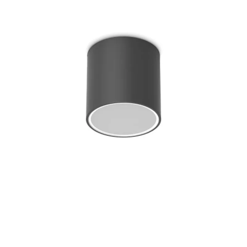Луни за външен монтаж Techo PL 342719 – Ideal Lux фасадна луна за външен монтаж в черен, 1X20W, IP54
