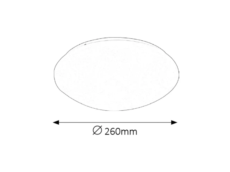 Lucas – LED плафон в бяло, Ø260мм, 12W, 4000K