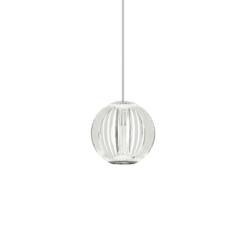LED Pendants & Chandeliers Diamond SP1 343457 – Ideal Lux LED pendant in chrome, 5.5W, 3000K, IP20