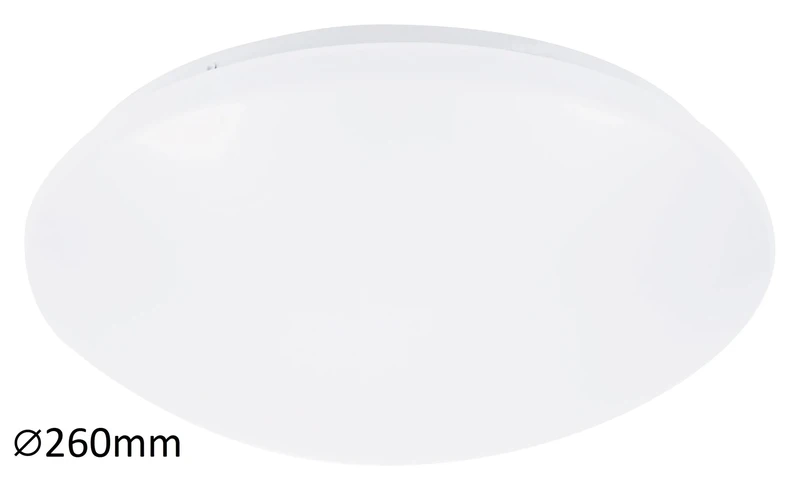 LED плафони Lucas – LED плафон в бяло, Ø260мм, 12W, 4000K