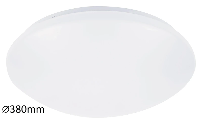 Осветление за шкаф Lucas – LED плафон за кухня в бяло, Ø380мм, 24W, 4000K