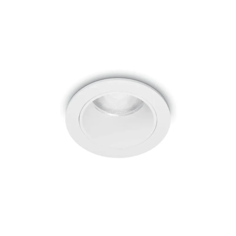 Recessed Downlights Quark FI 12W 300 344812 – Ideal Lux LED downlight for recessed mounting in white, 12W, 3000K, IP20