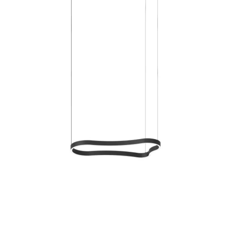 LED Pendants & Chandeliers Waves SP BLACK 345215 – Ideal Lux LED pendant in black matt, 37W, 3000K, IP:20