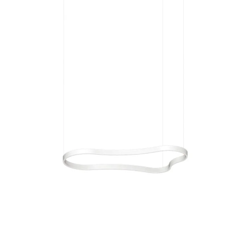 LED пендели и полилеи Waves SP WHITE 345260 – Ideal Lux LED пендел в бял мат, 45W, 3000K, IP:20