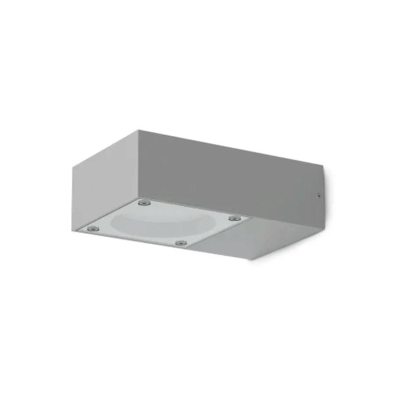 Outdoor Wall Lights Sirio AP1 GREY 345611 – Ideal Lux facade wall light in grey, 1X9W, IP:65