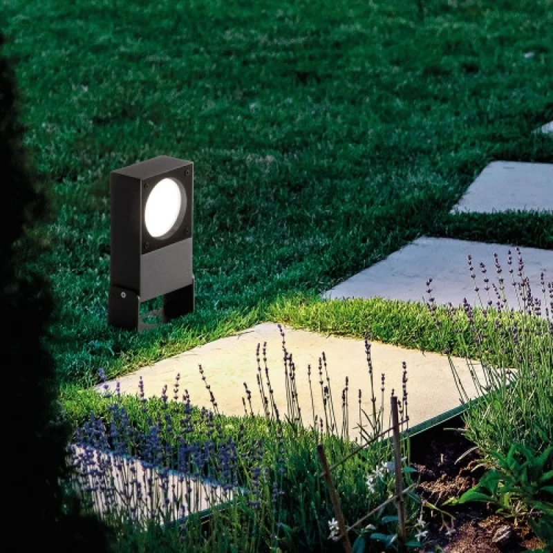 Floodlights Sirio PR1 BLACK 345659 – Ideal Lux garden floodlight in black, 1X9W, IP:65