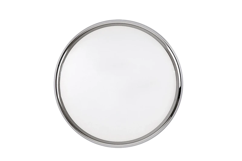 Balthasar – LED ceiling light for bathroom in chrome/white, Ø300mm, 18W, 3000-6500K, IP44