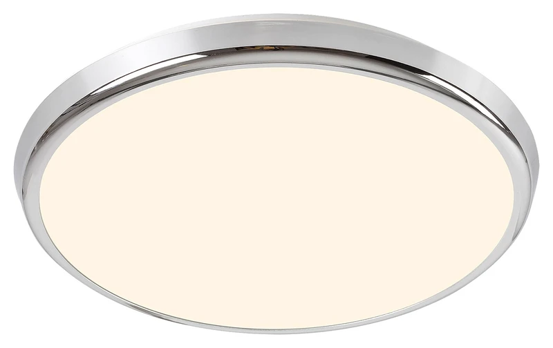 Bathroom Lighting Balthasar – LED ceiling light for bathroom in chrome/white, Ø300mm, 18W, 3000-6500K, IP44