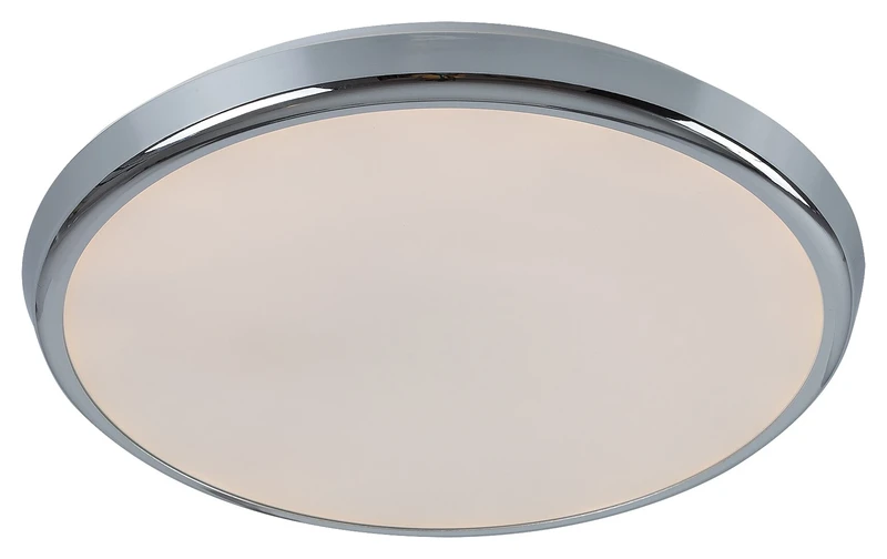 Balthasar – LED ceiling light for bathroom in chrome/white, Ø300mm, 18W, 3000-6500K, IP44
