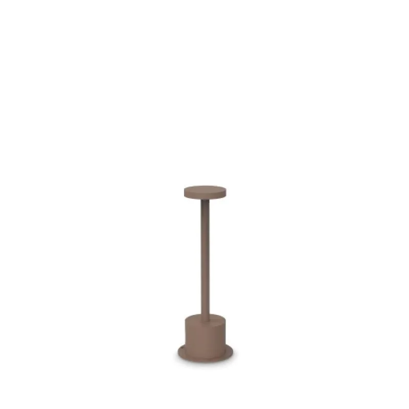 Bollard Lights Toffee PT D080 H02 347752 – Ideal Lux LED garden bollard in coffee, 8W, 3000K, IP:65