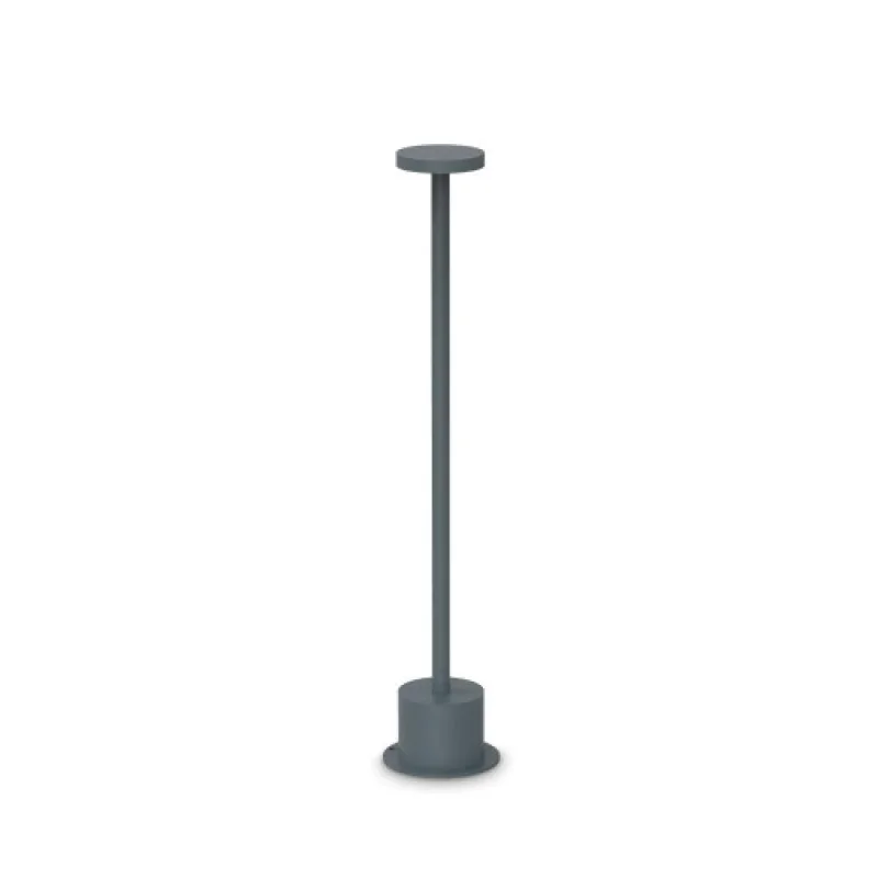 Външни стоящи лампи Toffee PT D080 H05 347776 – Ideal Lux LED градински стълб в антрацит, 8W, 3000K, IP:65