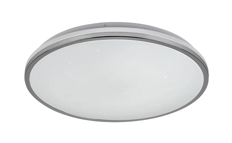 LED плафони Linden – LED плафон в хром с бял абажур, Ø490мм, 50W, 3000-6500K