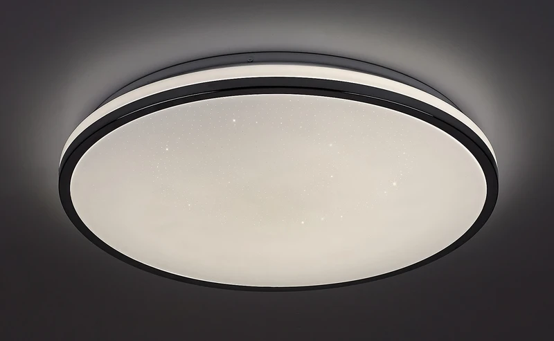 Linden – LED плафон в хром с бял абажур, Ø490мм, 50W, 3000-6500K
