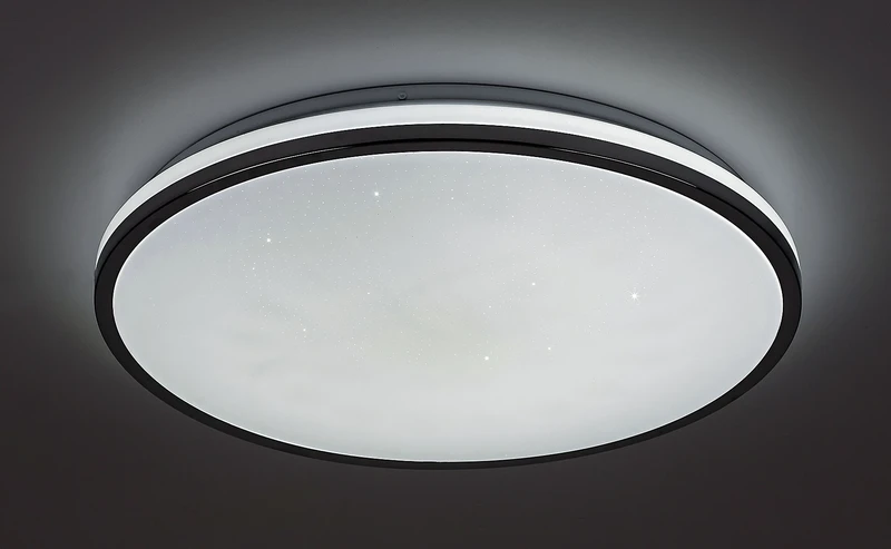 Linden – LED плафон в хром с бял абажур, Ø490мм, 50W, 3000-6500K