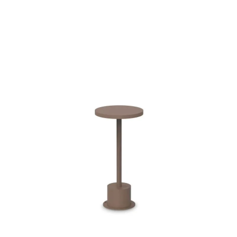 Bollard Lights Toffee PT D160 H02 347813 – Ideal Lux LED garden bollard in coffee, 11W, 3000K, IP:65