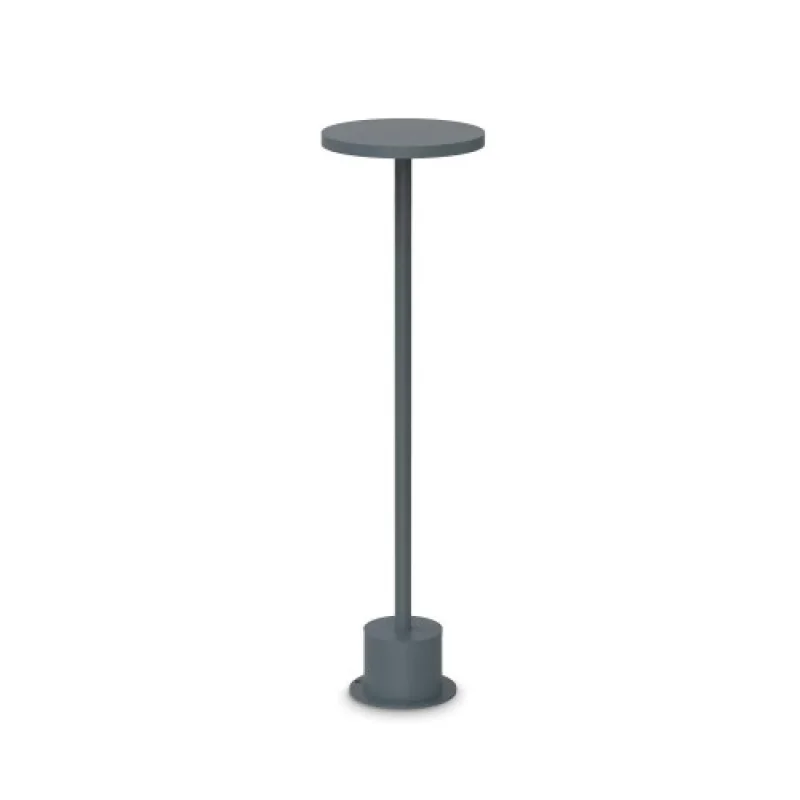 Bollard Lights Toffee PT D160 H05 347837 – Ideal Lux LED garden bollard in anthracite, 11W, 3000K, IP:65