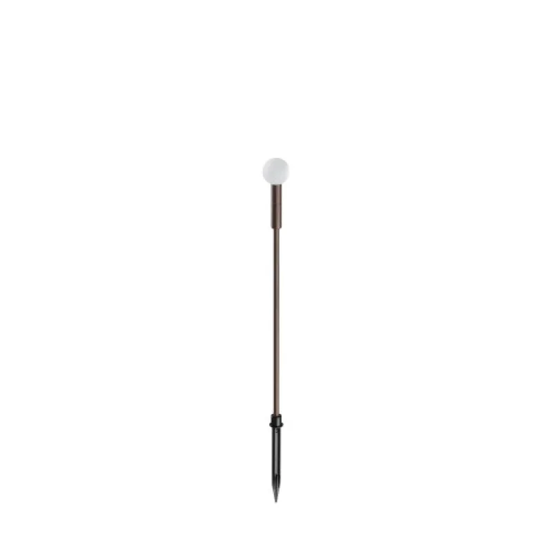 In-Ground Lights Tw 347899 – Ideal Lux LED garden bollard with spike light in-ground in coffee, 1.5W, 3000K, IP:65