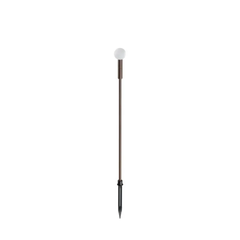 In-Ground Lights Tw 348353 – Ideal Lux LED garden bollard with spike light in-ground in coffee, 1.5W, 3000K, IP:65