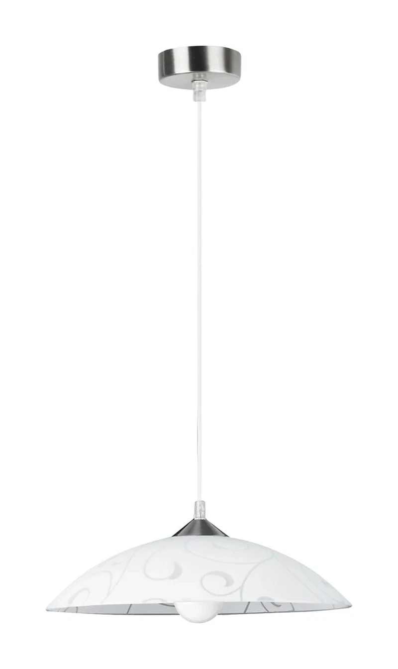 LED Pendants & Chandeliers Harmony Lux – LED pendant in white with pattern, Ø400mm, 1×E27, IP20