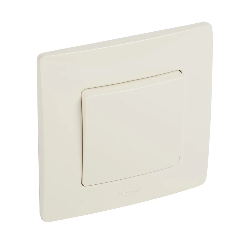 Legrand Ключ девиаторен с рамка 10A 250V Крем /блистер/ - Legrand Niloe 396451