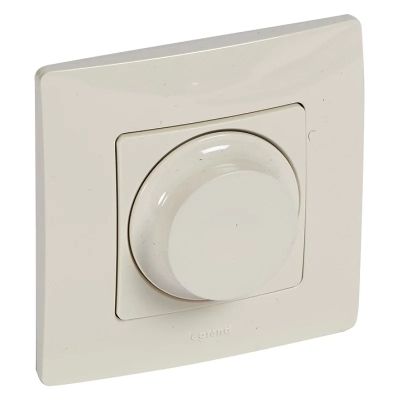 Legrand Rotary dimmer for all loads 5-300W / 3-300V and LED 5-75W Cream /blister pack/ - Legrand Niloe 396453