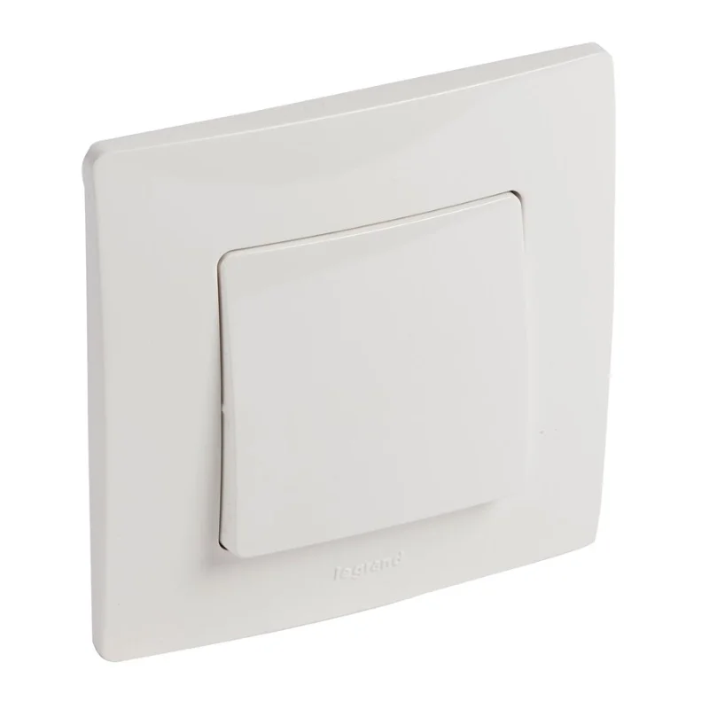 Legrand Ключ девиаторен с рамка 10A 250V Бял /блистер/ ДО ИЗЧЕРПВАНЕ - Legrand Niloe 396725