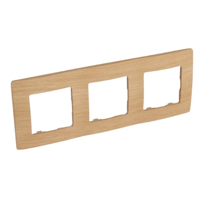 Рамка 3x Светло дърво - Legrand Niloe 397097