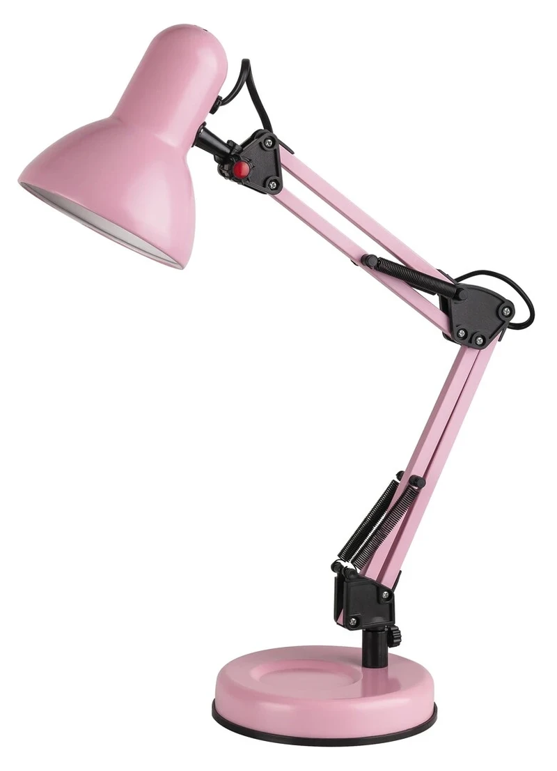 Table Lamps Samson – table lamp in pink, adjustable arm, 490mm, 1×E27