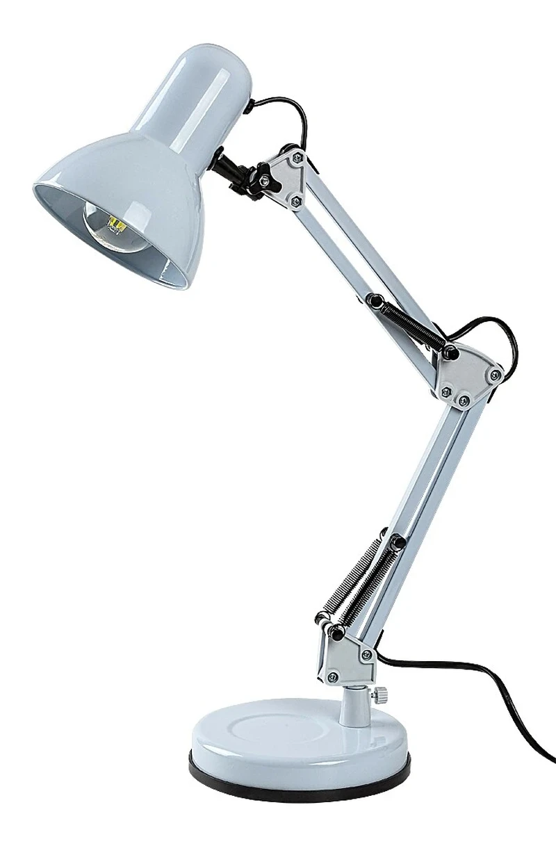 Samson – table lamp in white with adjustable arm, 370×490mm, 1×E27
