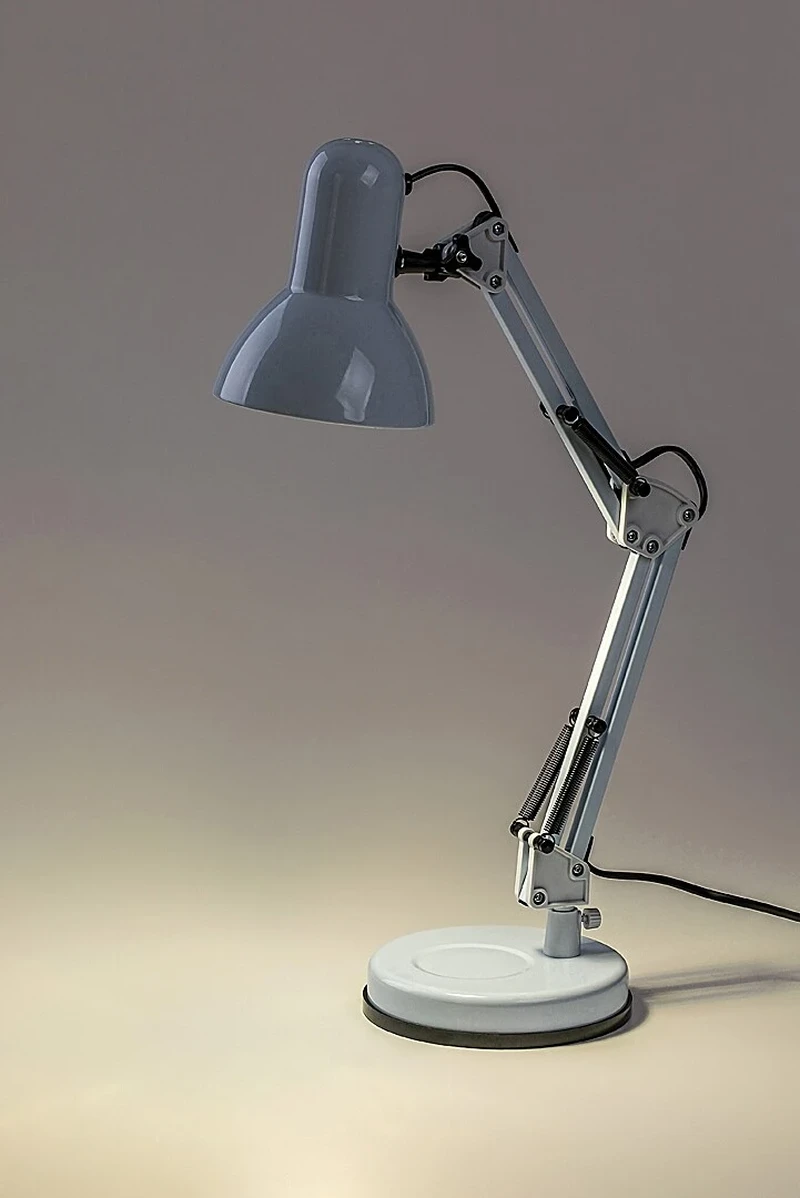 Samson – table lamp in white with adjustable arm, 370×490mm, 1×E27