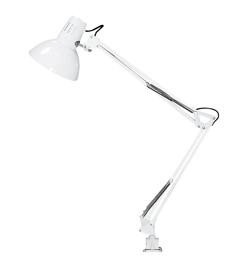 Table Lamps Arno – table lamp in white with adjustable arm, 700mm, 1×E27, IP20