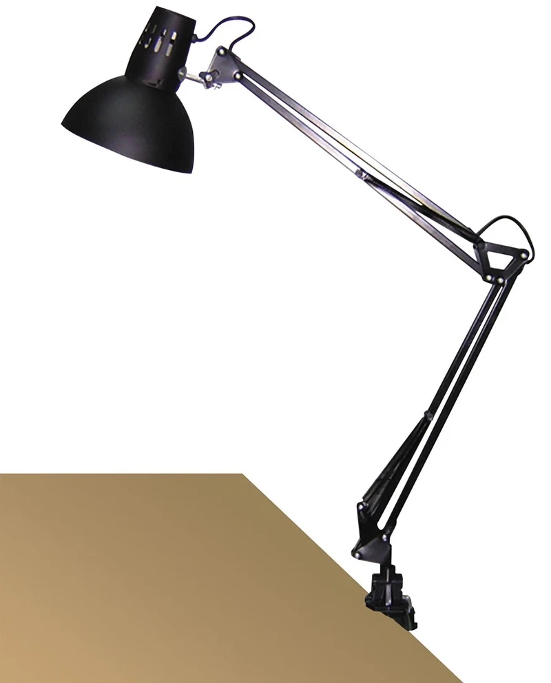 Table Lamps Arno – table lamp in black with adjustable arm, 520×700mm, 1×E27, IP20