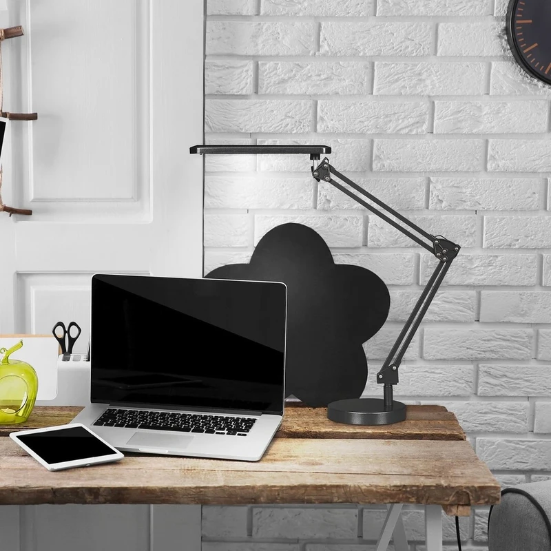 Colin – LED table lamp in black, 160×500mm, 5.6W, 4000K