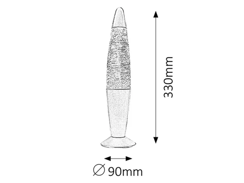 Millie – RGB decorative lamp in silver with clear glass, Ø90mm, DC 5V