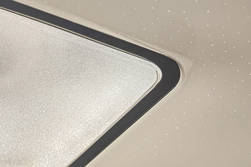 Tayla – LED плафон в хром с бял абажур, 440×440мм, 72W, 3000-6500K