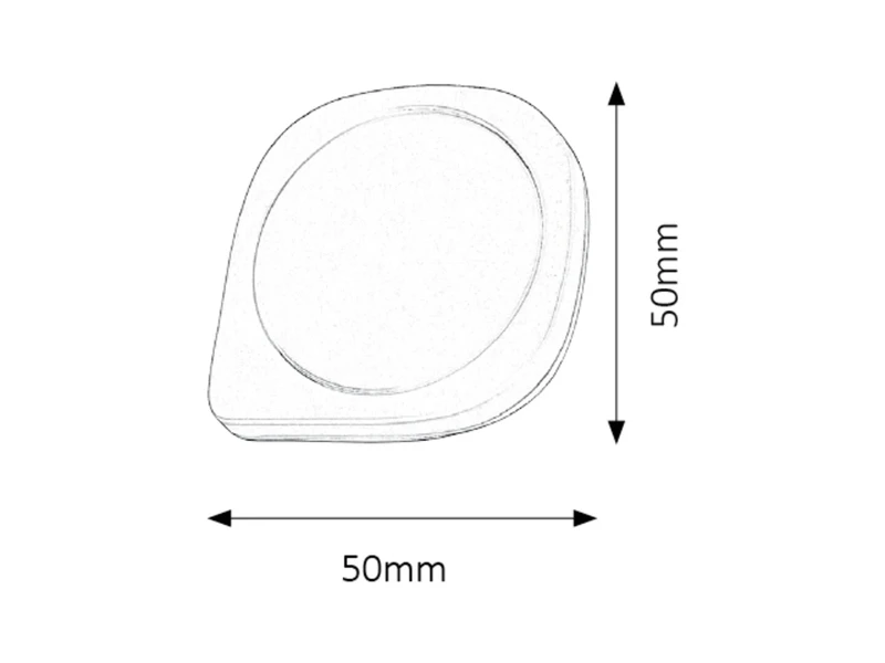 Billy – LED нощна лампа в бяло с датчик за здрач, 50×50мм, 0.5W, 2700K