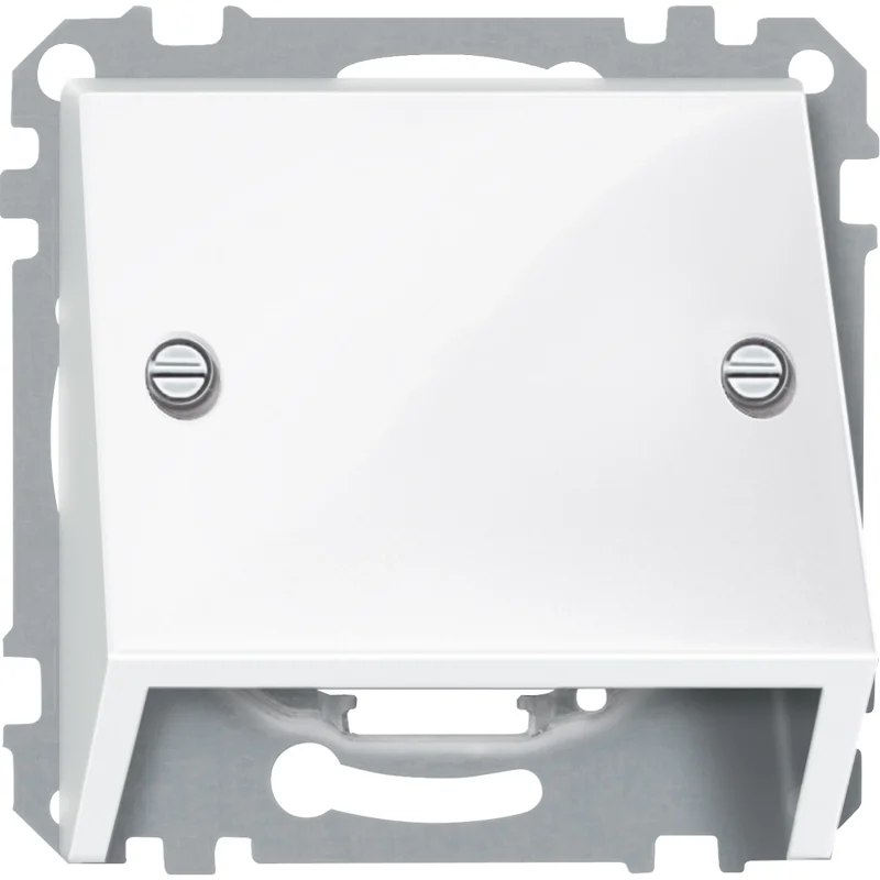 Наклонен излаз Полярно бяло гланц System M - SCHNEIDER ELECTRIC Merten System M 464919