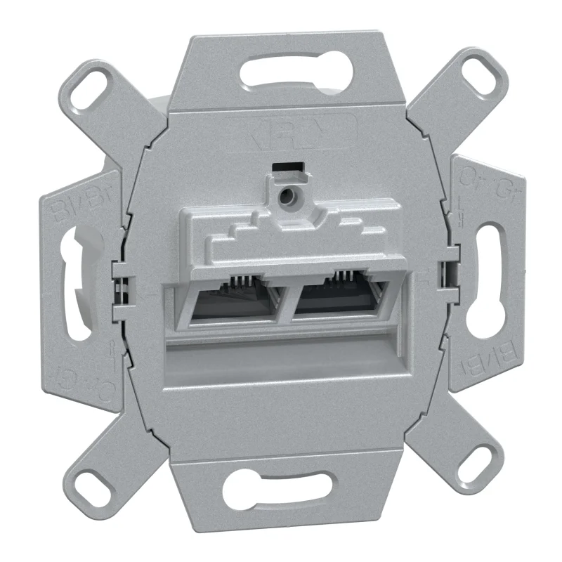Компютърна розетка 2x RJ45 8/8 Кат. 6 наклонен механизъм Merten - SCHNEIDER ELECTRIC Merten 465706