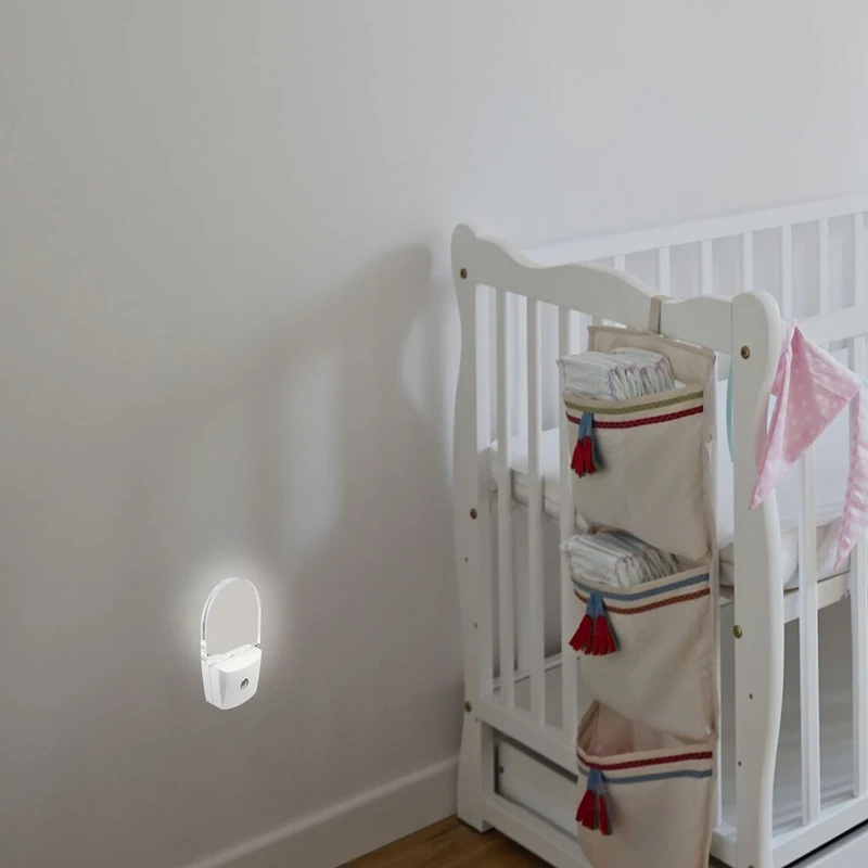 Paris Lux – LED night lamp for socket in white, 58×95mm, 0.5W, 4000K