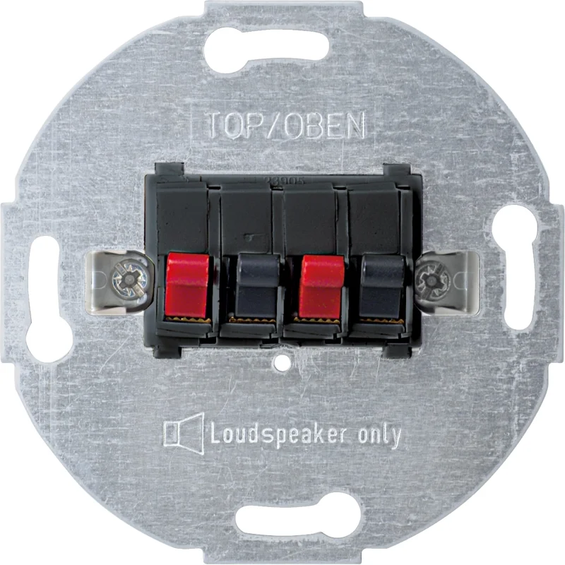 Schneider Electric Outlet for loudspeaker double Anthracite - SCHNEIDER ELECTRIC Merten 467014