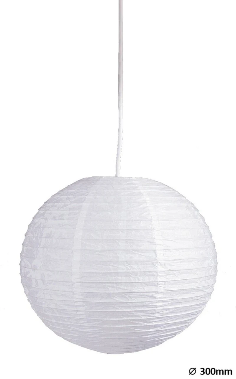 Table Lamps Rice – decorative shade from rice paper paper in white, Ø300mm, IP20