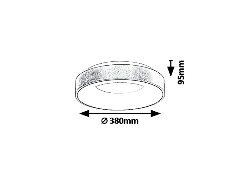 Carmella – LED ceiling light in gold/white, Ø380mm, 30W, 4000K
