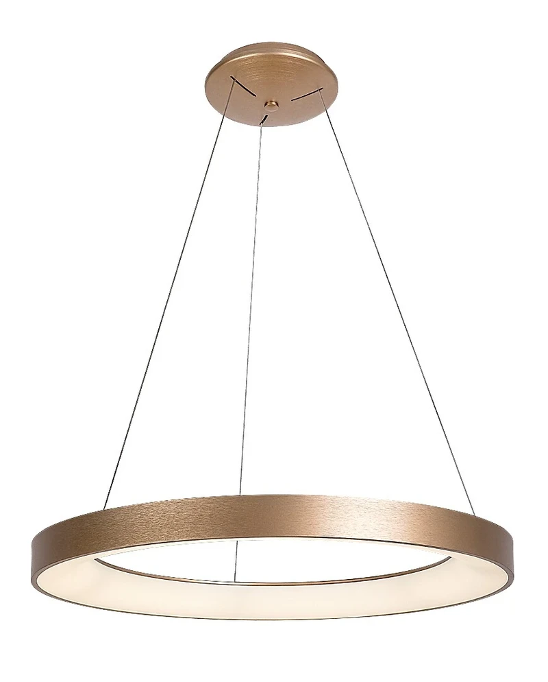 LED Pendants & Chandeliers Carmella – LED pendant in gold and white, Ø800mm, 80W, 4000K