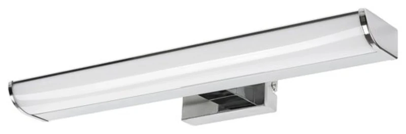 Evron – LED wall light for bathroom in chrome with white shade, 500mm, 7.5W, 4000K, IP44