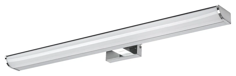 Bathroom Lighting Evron – LED wall light for bathroom in chrome with white shade, 800mm, 13.5W, 4000K, IP44