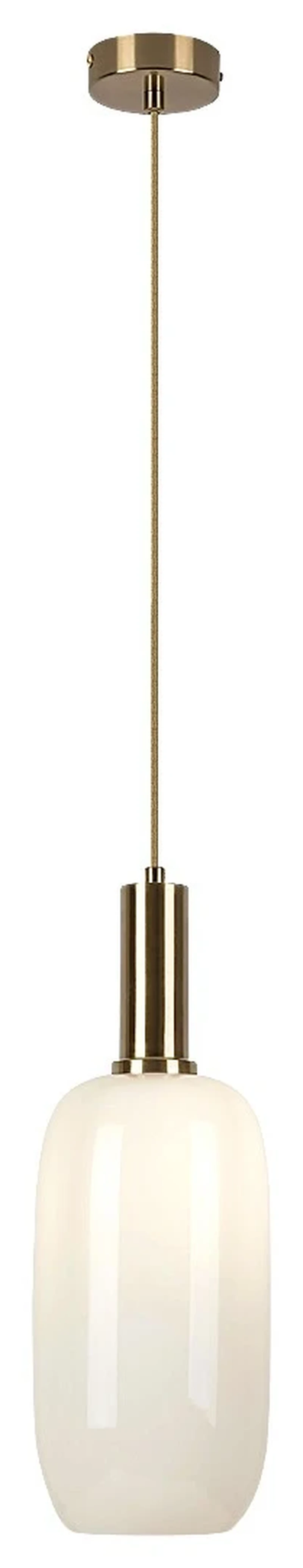 Pendant Lights Sinopia – classic pendant in gold with opal glass, Ø145mm, E27